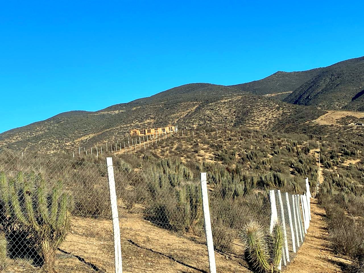 Cierre perimetral instalado en las parcelas